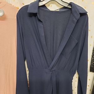 Navy vici romper dress